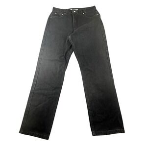 Y2K Tommy Hilfiger Jeans Women 16 Black Perfect T-Jean Regular Denim Mom Grunge